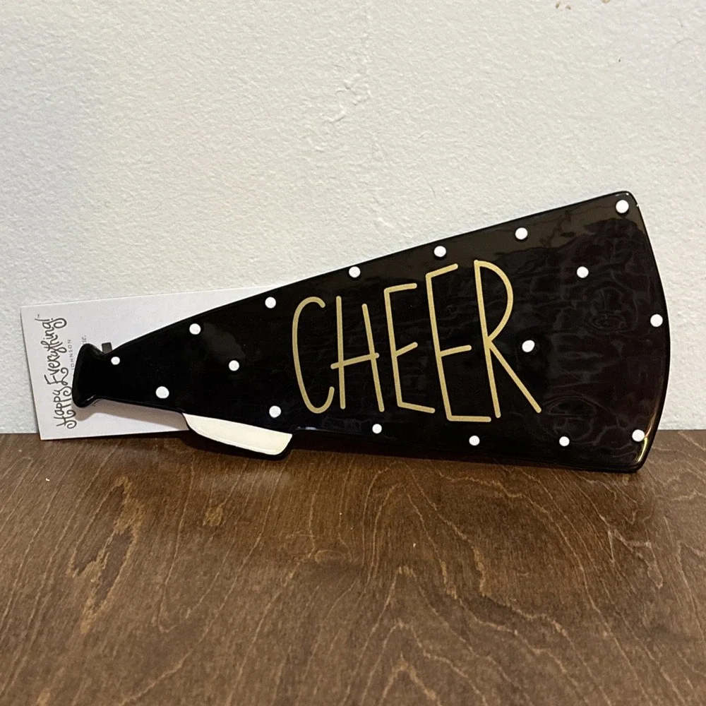 Coton Colors Happy Everything Cheer  Megaphone Large Attachment‎ Black White New